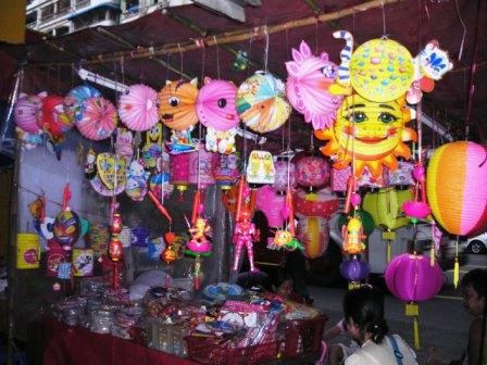 yangon chinatown lantern stall