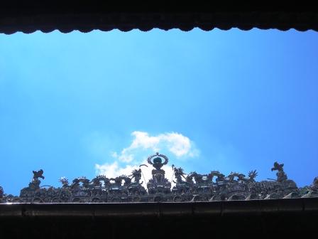 roof structure of matsu temple